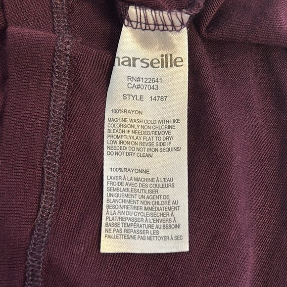 Marseille eggplant purple sleeveless stop - Picture 7 of 7